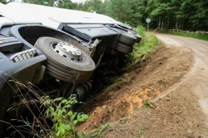 truck off the road